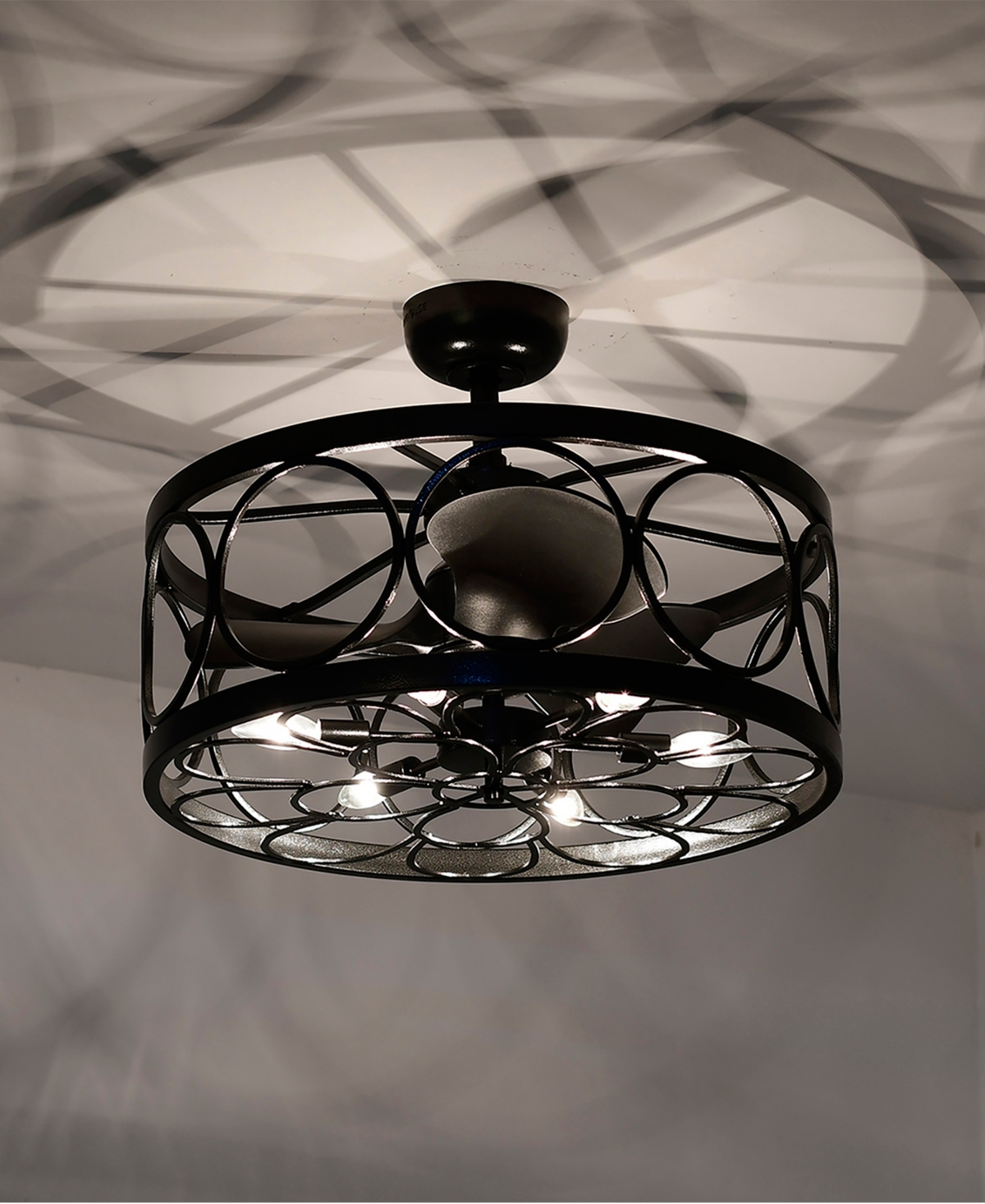 Home Accessories 24.4" Sultan Indoor Ceiling Fan With Light Kit And Remote In Black