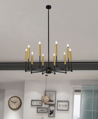 29.1" Mizba 10-Light Indoor Chandelier with Light Kit