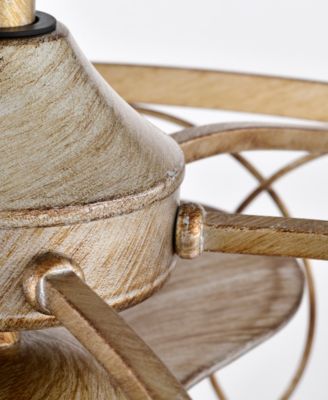 25" Aglae 6-Light Indoor Ceiling Fan with Light Kit and Remote