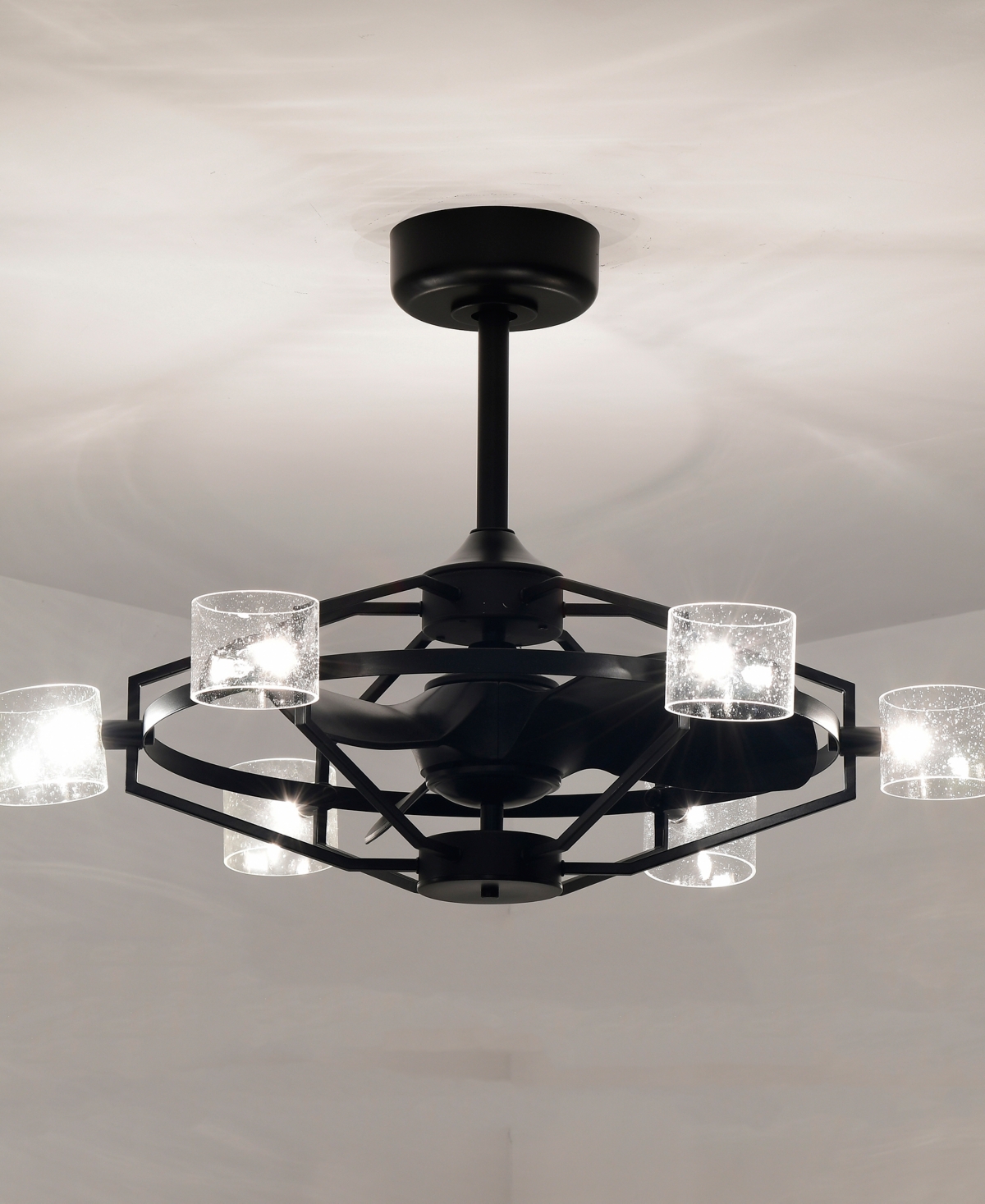 Home Accessories 35" Damita 6-light Indoor Ceiling Fan With Light Kit And Remote In Black And Gold