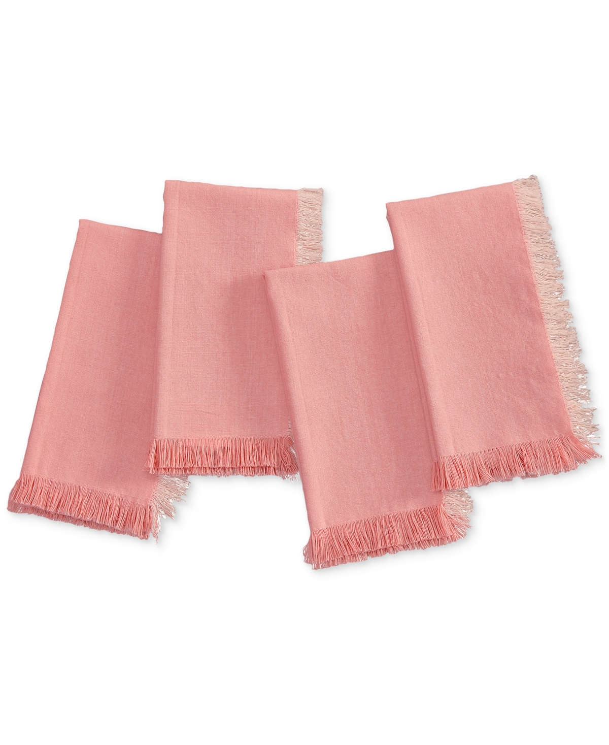 Elrene Chambray Solid Color Fabric Napkin, Set Of 4