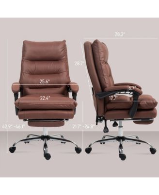 Microfibre Vibration Massage Office Chair, Reclining