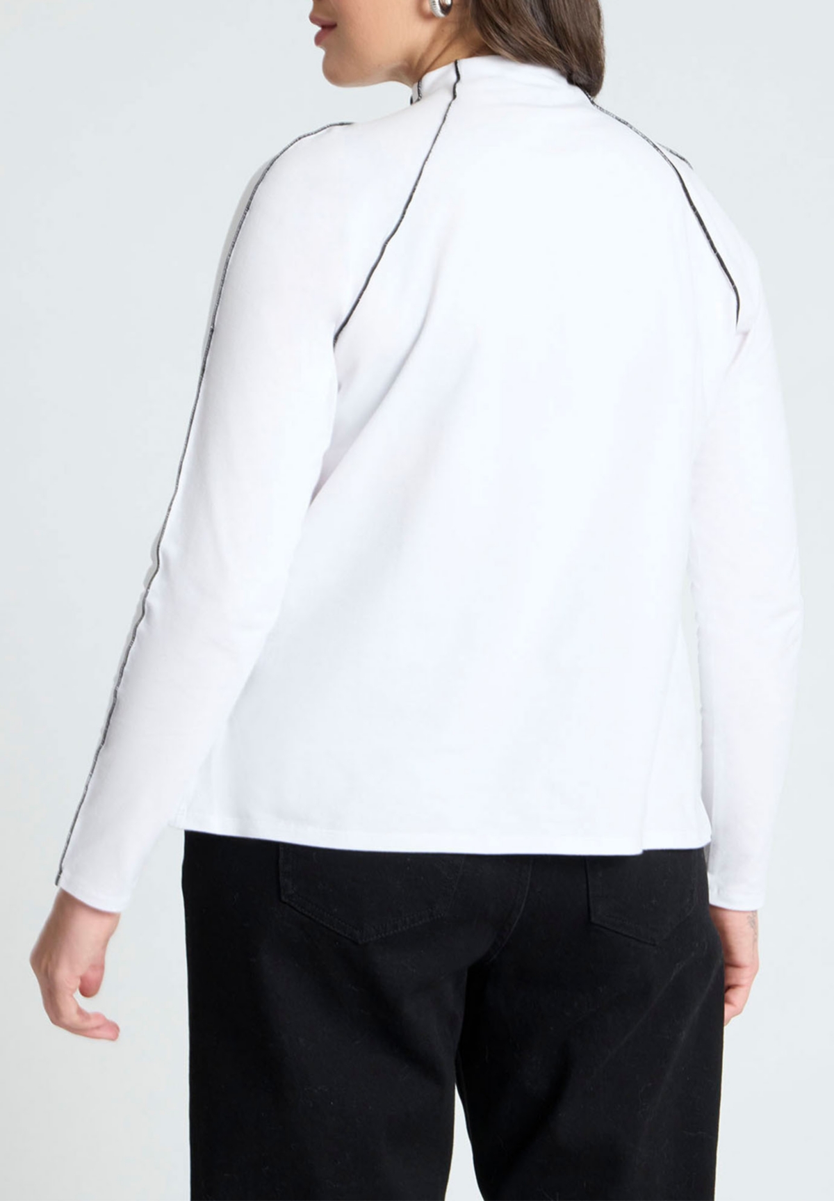 Eloquii Plus Size Seam Detail Top