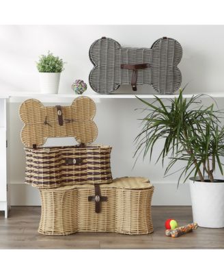 Pet Storage Basket Bone Shape