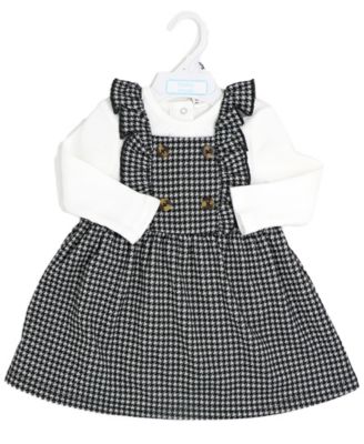Baby Girls Bodysuit and Houndstooth Jumper, 2-Piece Set