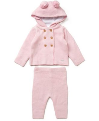 Baby Girls Jacket and Trouser Knitted, 2-Piece Set