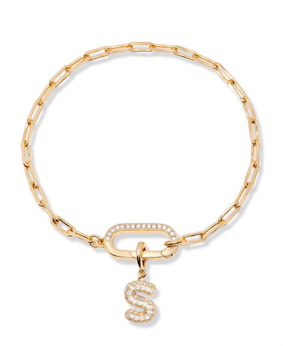 Brook & York Petra Initial Charm Bracelet In Letter S