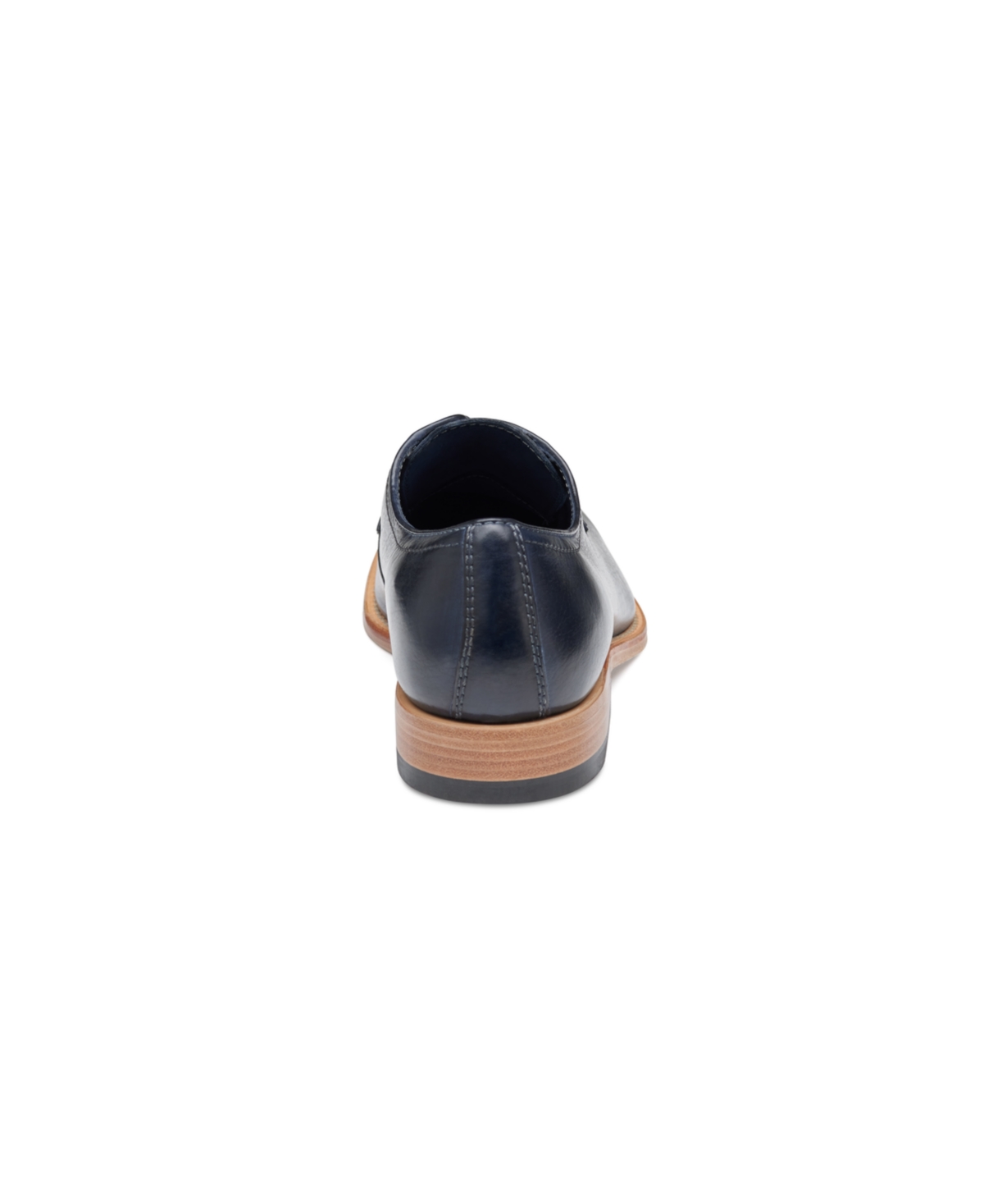 Johnston & Murphy Men's Dudley Plain Toe Shoe - Navy Dip-Dyed Leather