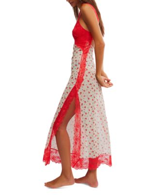 Women's Suddenly Fine Floral Mesh & Lace Nightgown