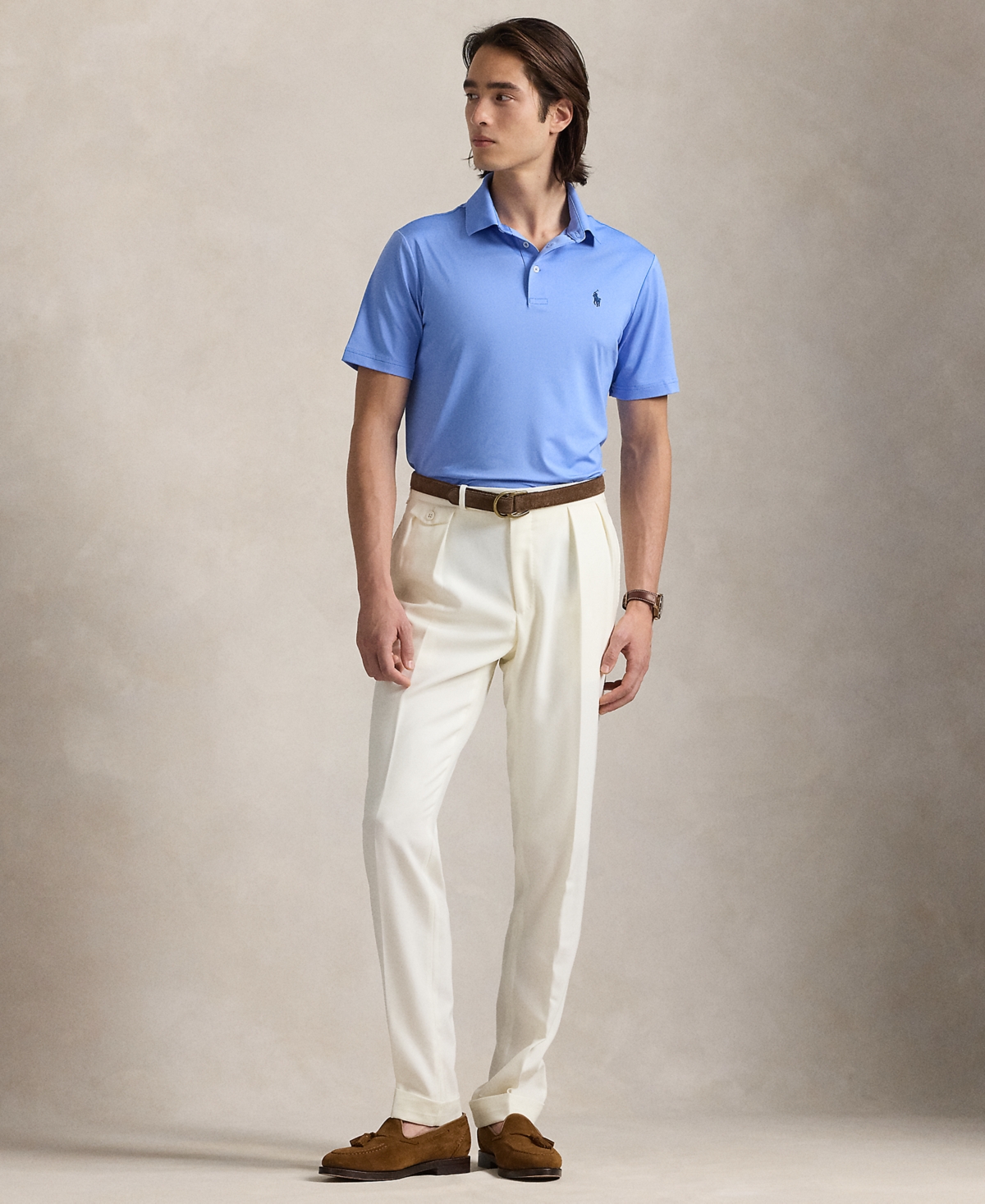 POLO RALPH LAUREN MEN'S CLASSIC-FIT PERFORMANCE POLO SHIRT 