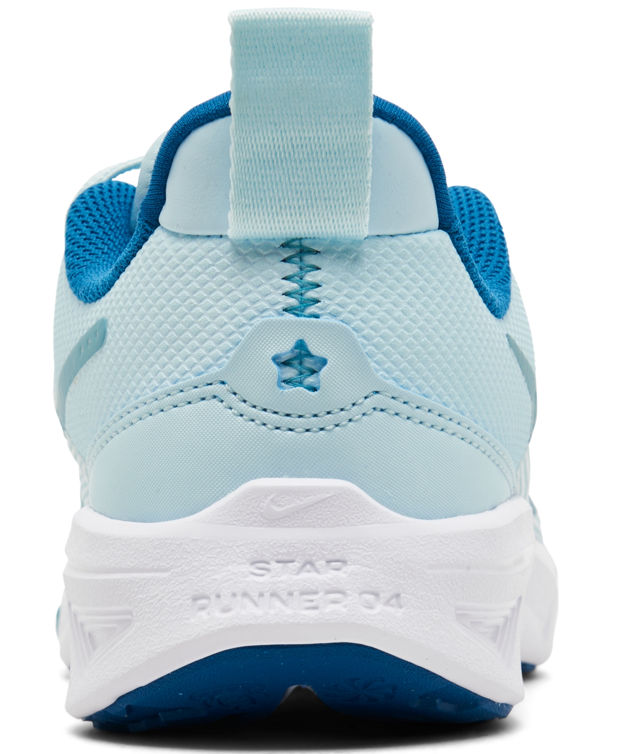 Nike Little Girls' Star Runner 4 Casual Sneakers From Finish Line In Glacier Blue