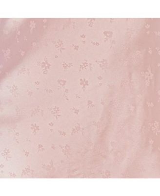 Women's Satin Jacquard Midi Slip Dress, Small, Pink