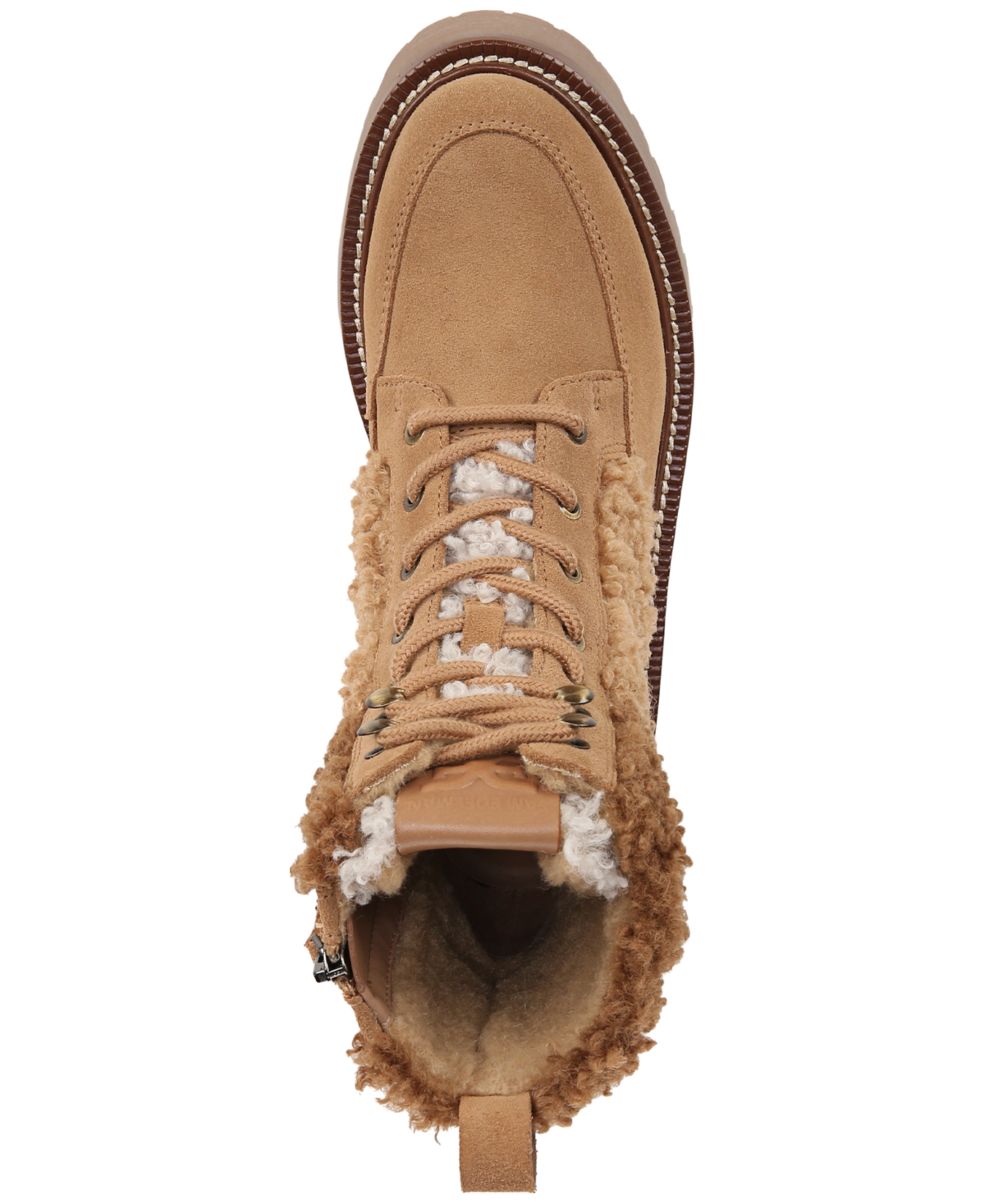 Sam Edelman Elliot Combat Boot Golden Caramel Suede In Golden Caramel