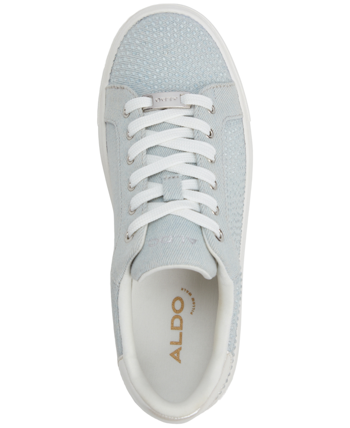 Shop Aldo Women's Clovver Lace-up Low-top Sneakers In Denim