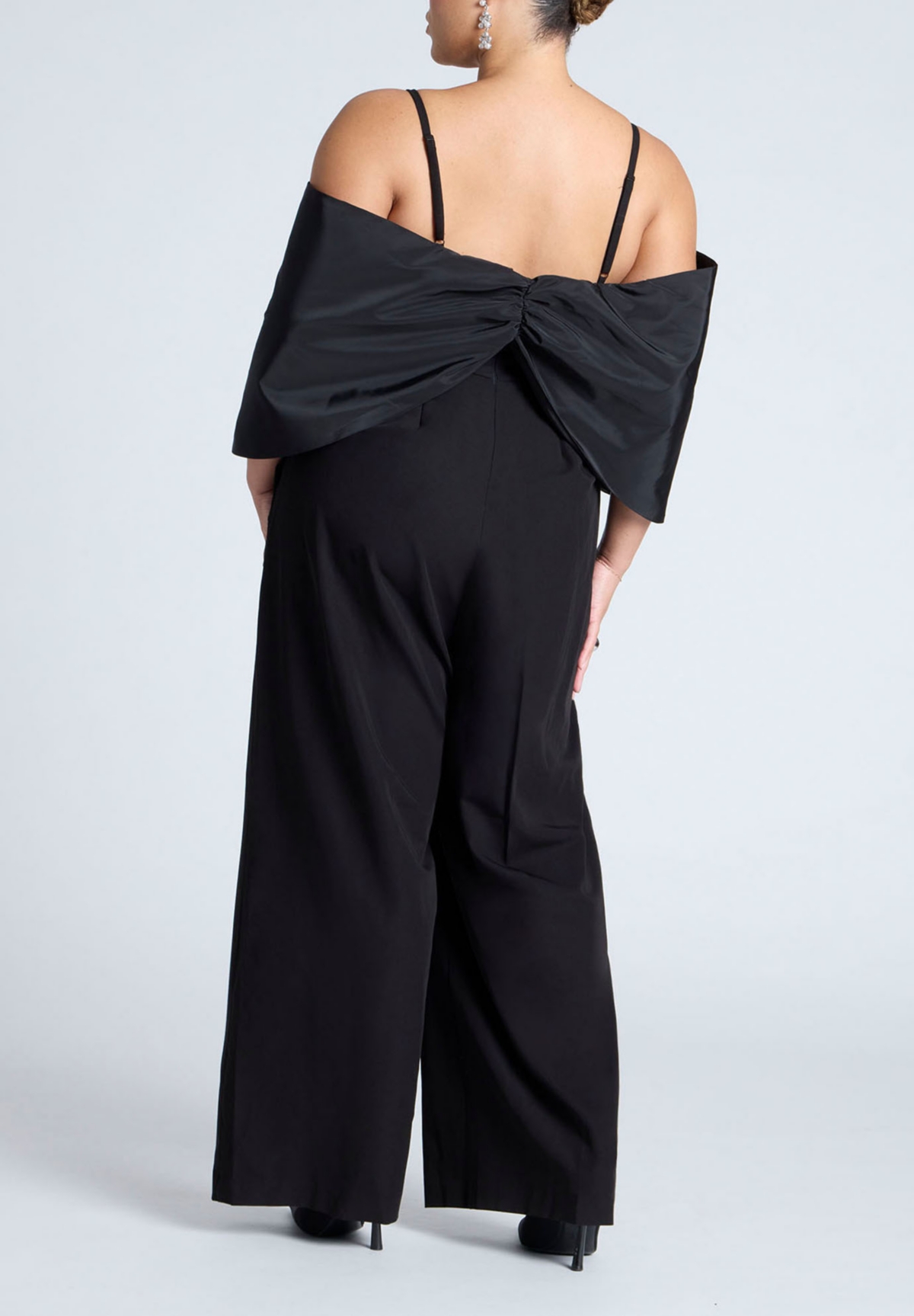 Eloquii Plus Size Big Bow Jumpsuit