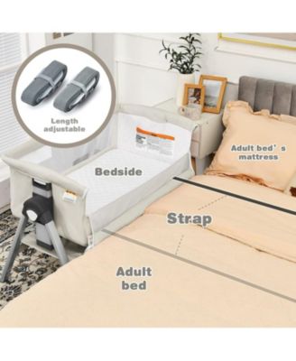 Portable Bedside Bassinet - Adjustable Height & Angle