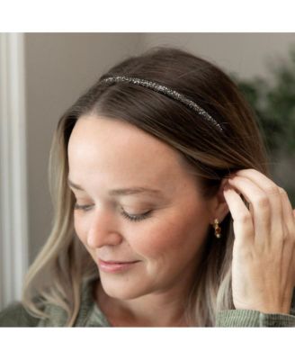 Thin All that Glitters Headband - Black