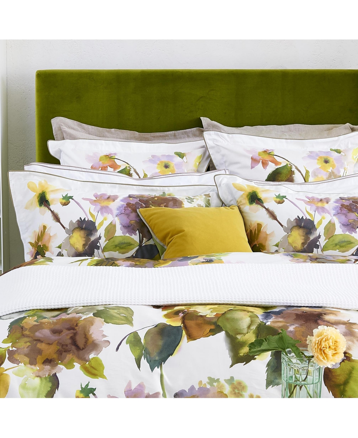 Designers Guild Palace Flower Birch - orange, green, purple