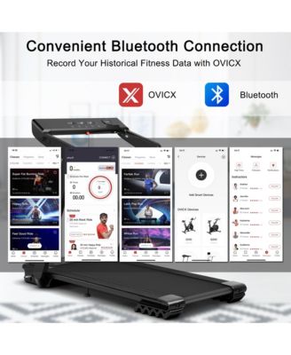 4 HP Folding Treadmill Electric Walking Running Machine w/ Fatigue Button