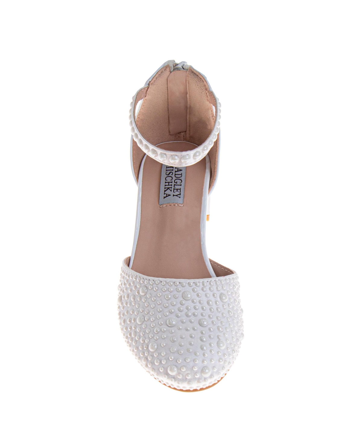 Badgley Mischka Little Girls Ankle Strap Dress Shoes. (Toddler/Little Kids)