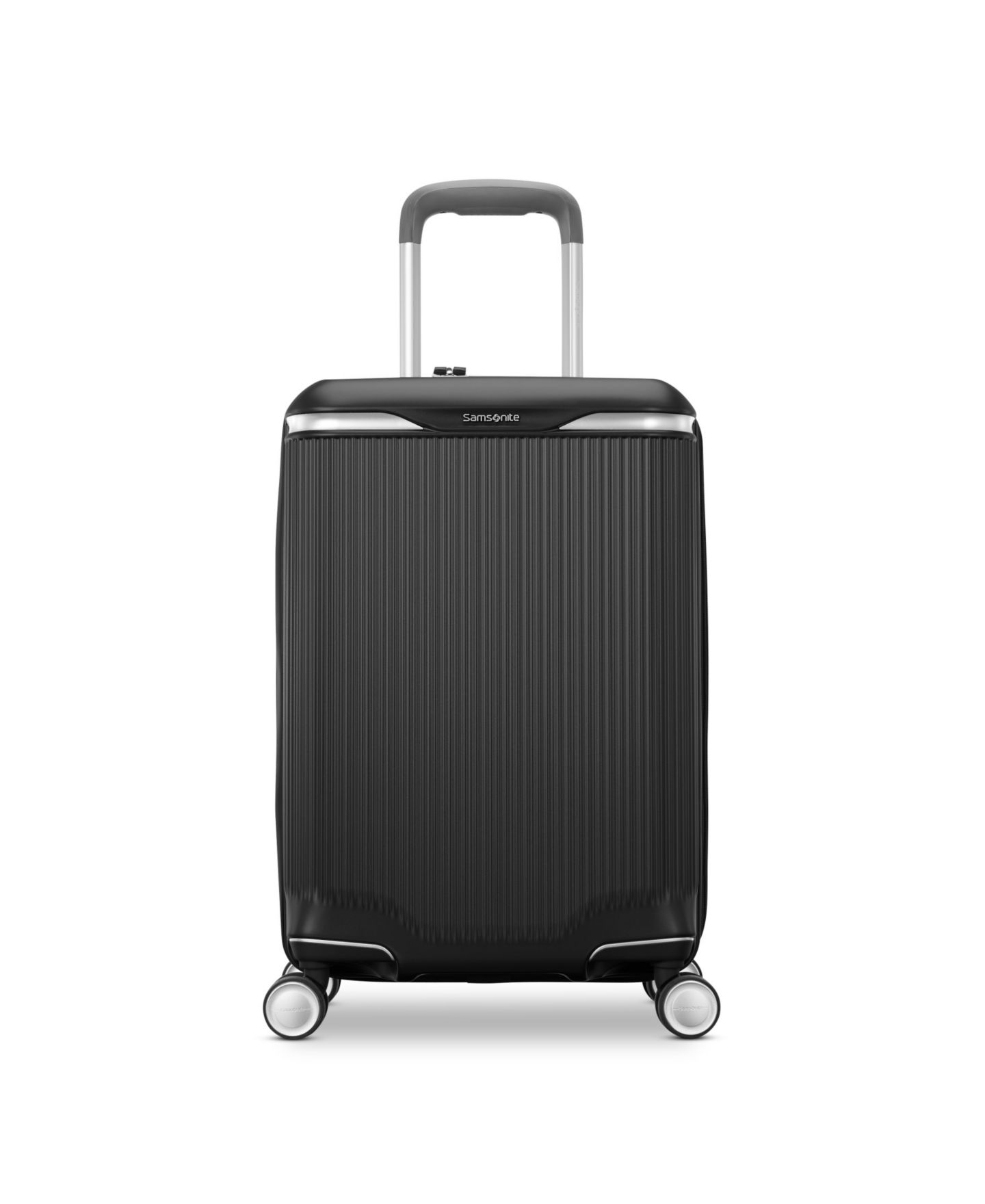 Чемодан Samsonite Silhouette 18 Expandable Hardside Carry-on Spinner, цвет: Чёрный — фото 2