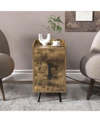 Nightstand Side Tables with 2 Drawers and 2 USB Ports