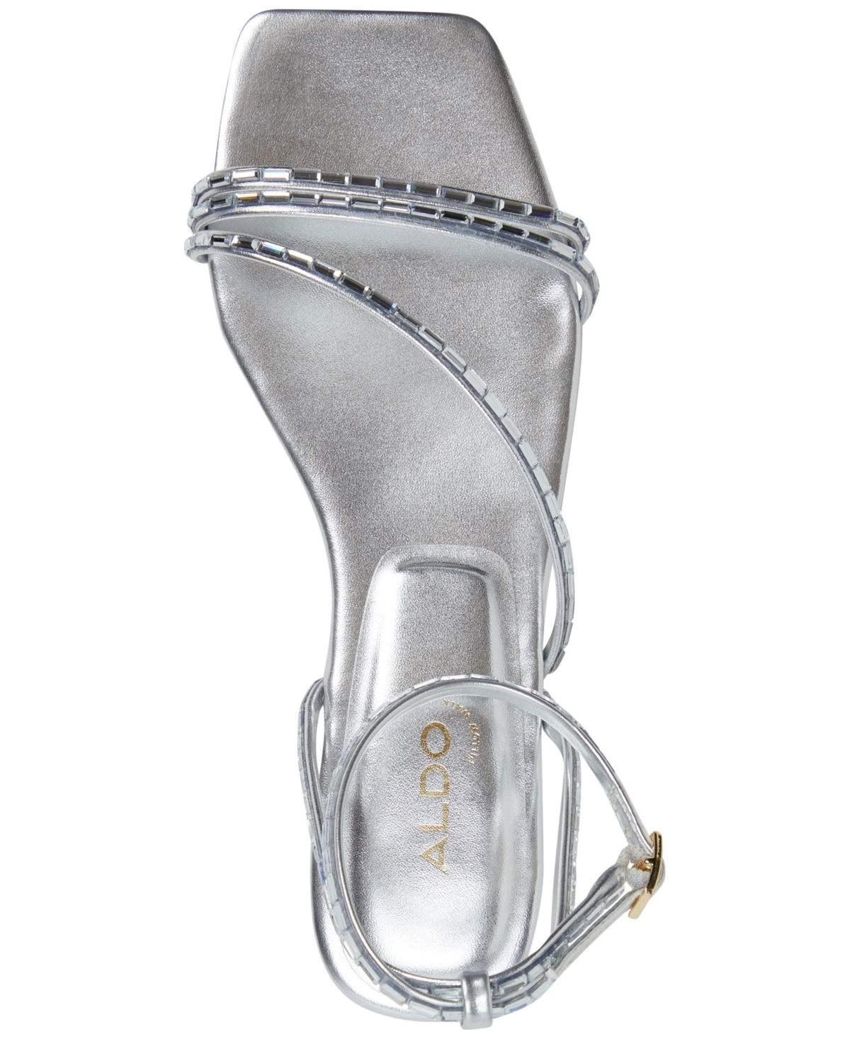 Shop Aldo Women's Marjorie Flat Sandals In Silver
