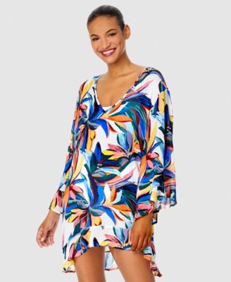 Anne Cole - Women's Printed Tunic Swim Cover-Up