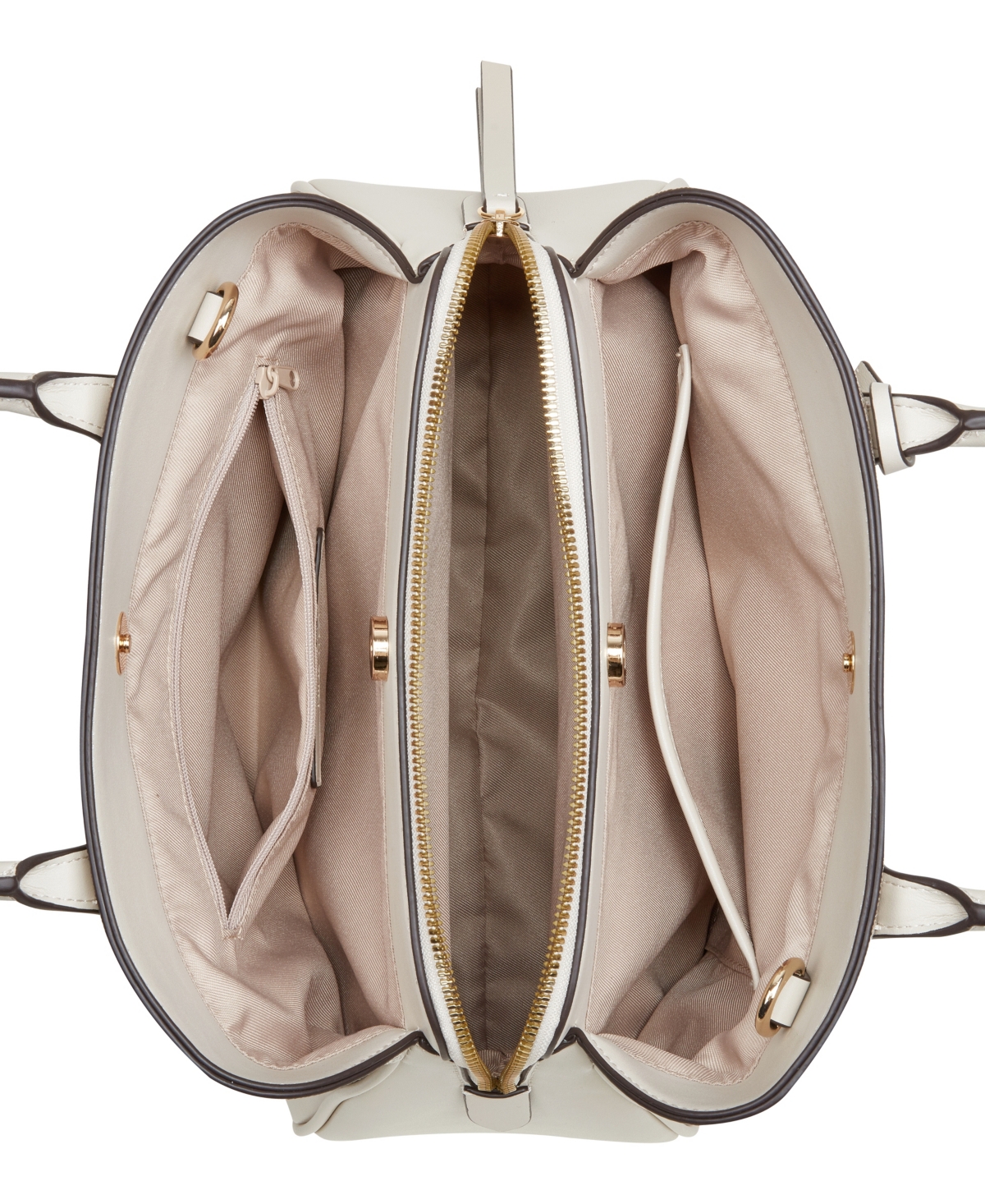 NINE WEST BLOOMFIELD TRIPLE COMPARTMENT SATCHEL BAG 