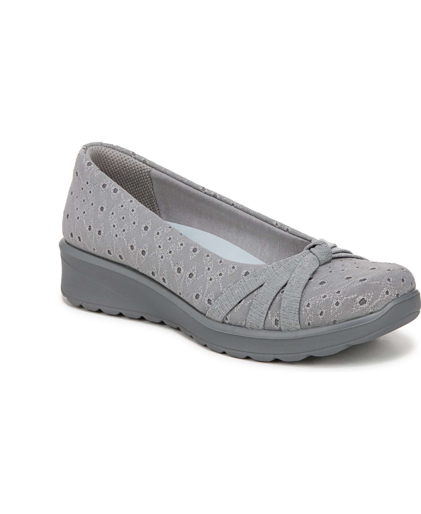 Женские балетки LifeStride Gem 2 Washable Round Toe Ballerina Flats, цвет: Серый с принтом — фото 1