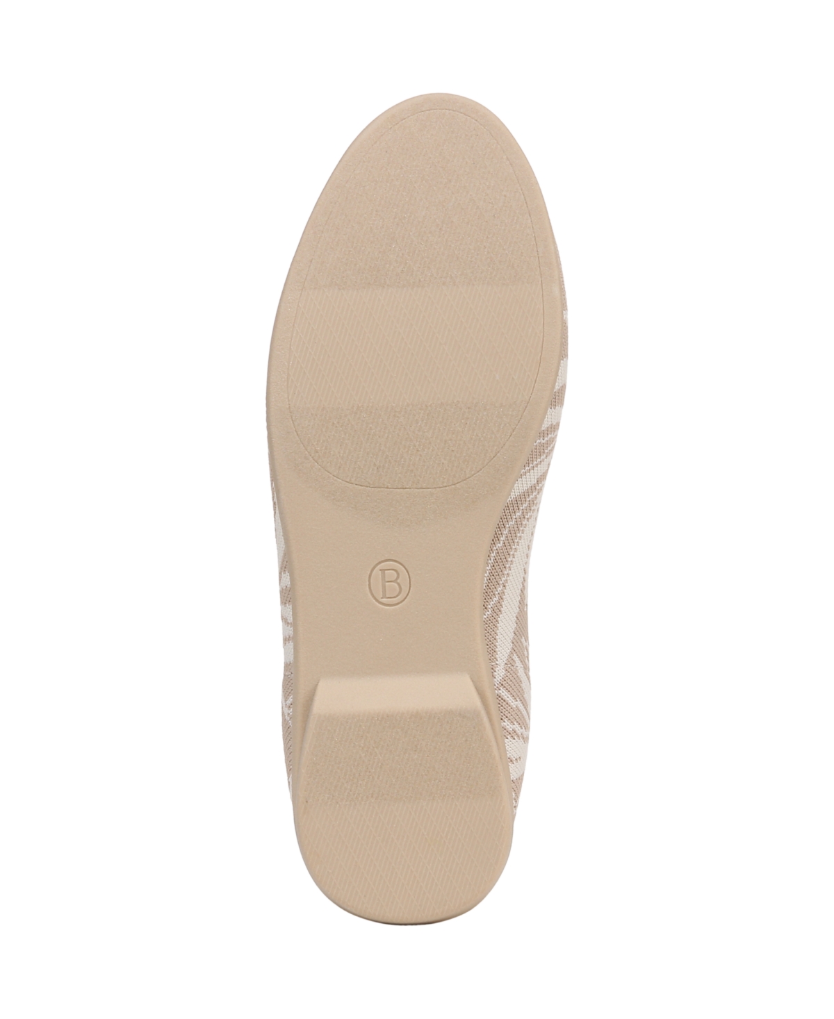 Shop Bzees Women's Kit 2 Washable Round Toe Ballerina Flats In Beige Knit Fabric