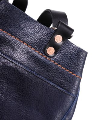 Women's Leather Canna Bucket Backpack