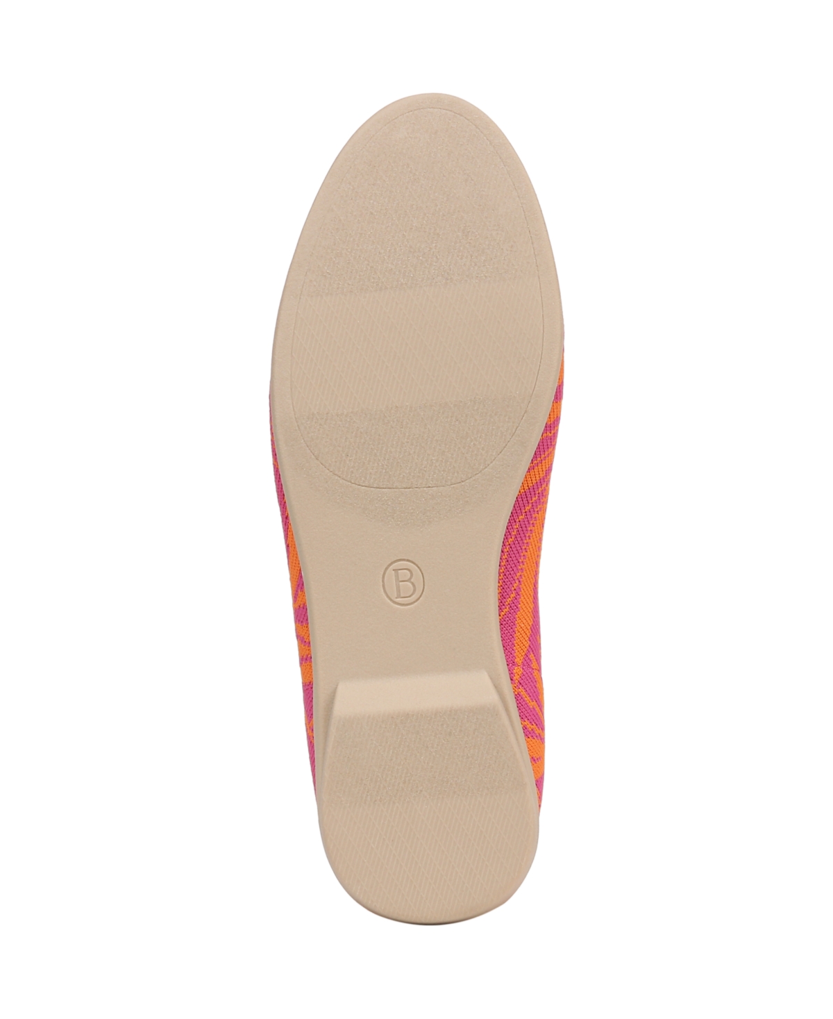 Bzees Women's Kit 2 Washable Round Toe Ballerina Flats In Paradise Pink Knit Fabric