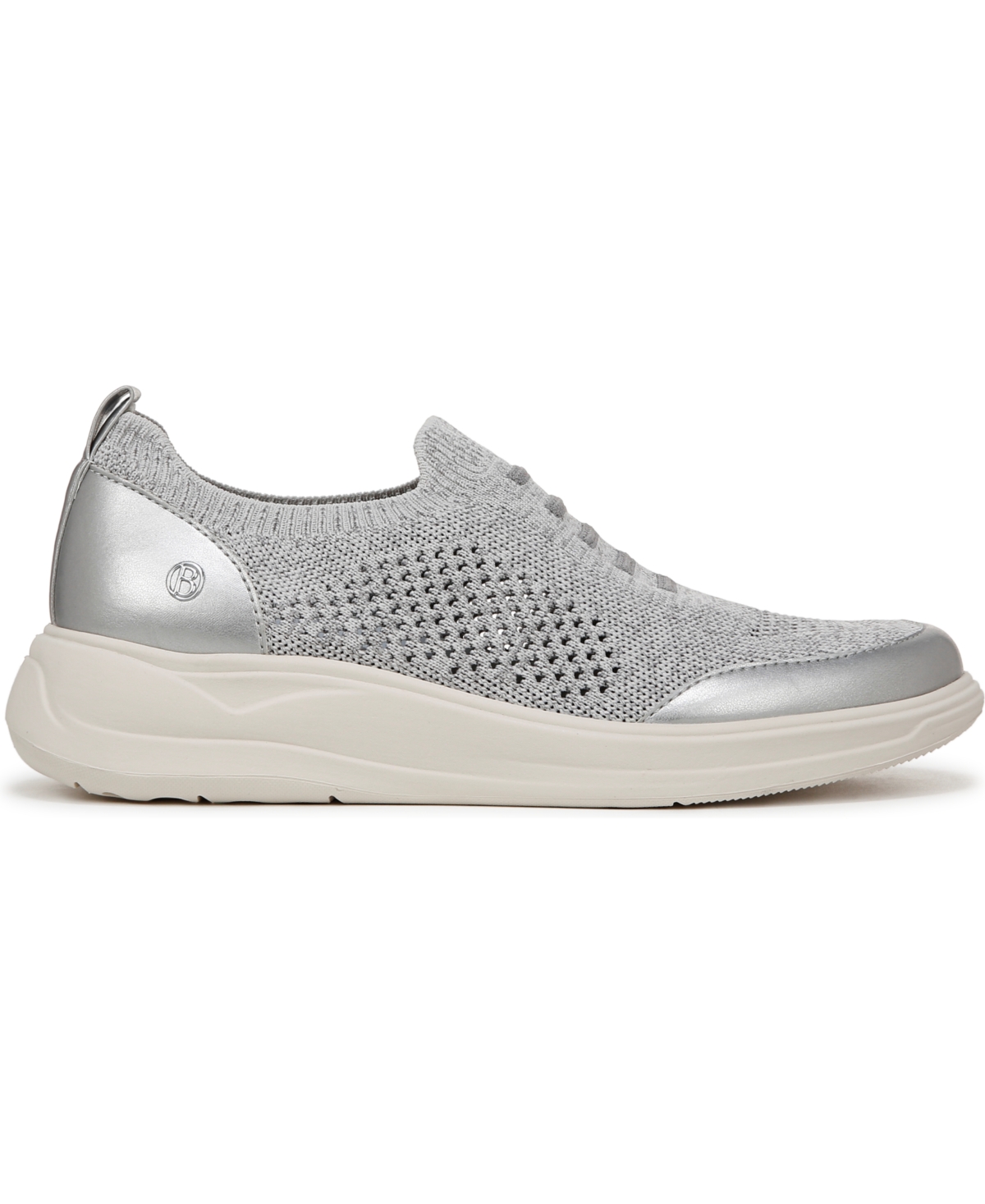 Bzees Women's Timeless X-training Inspired Washable Sneakers In Graphite Knit Fabric
