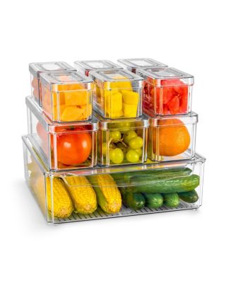 Sorbus 10 Pack Clear Stackable Refrigerator Storage Bins with Lids - Perfect for Kitchen Organization, Pantry and Fridge Storage - Macy's