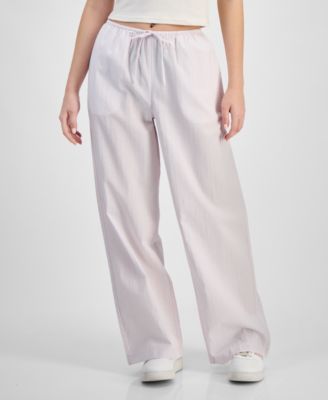 Self Esteem - Juniors' Seersucker Drawstring Pajama Pants