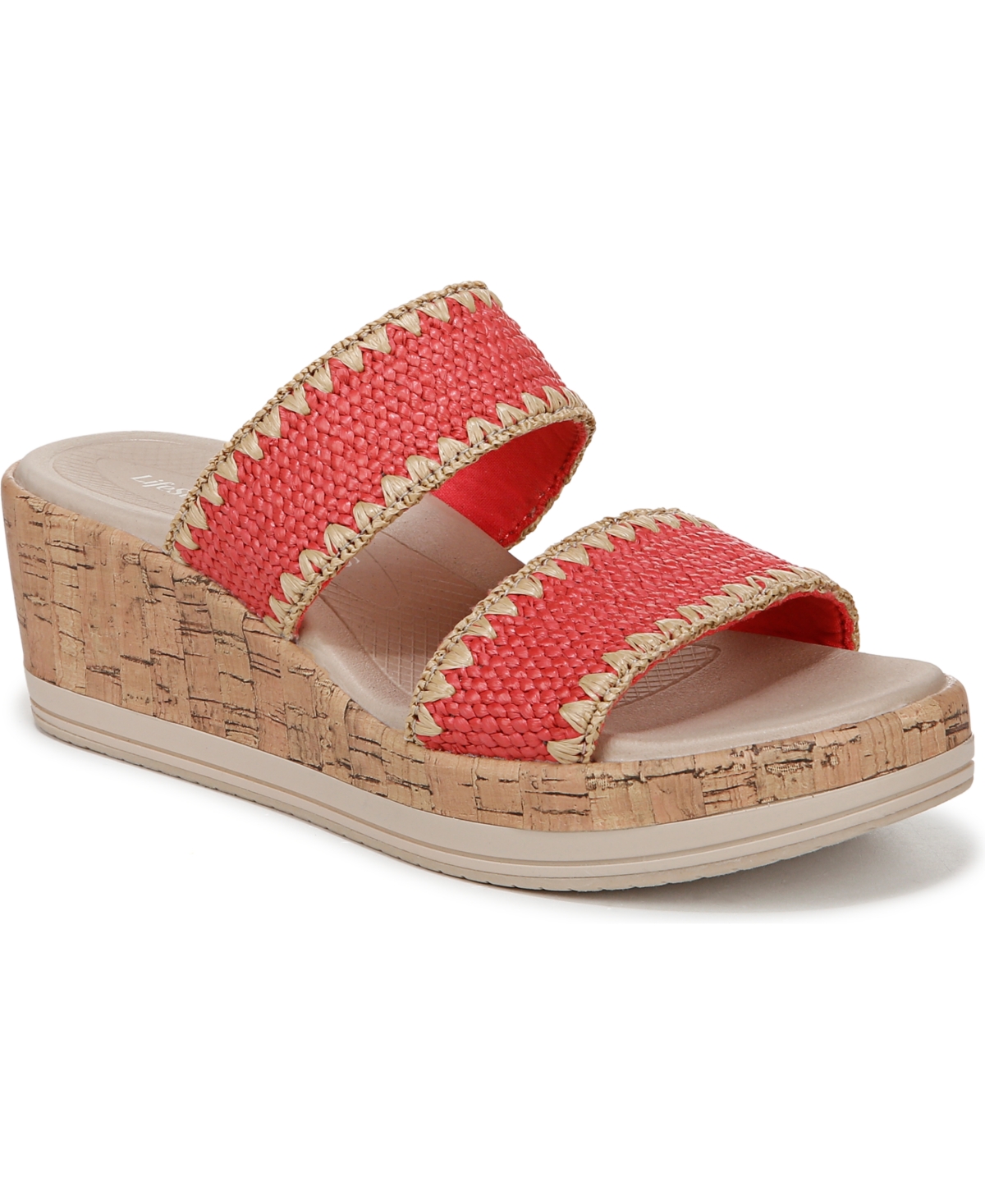 Bzees Resort Sandal In Coral Beach Gore Fabric