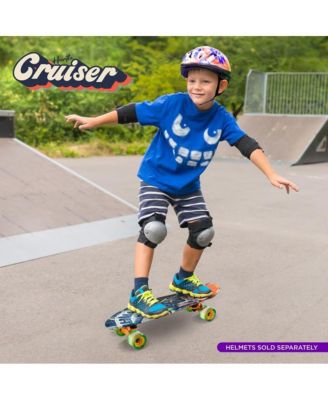 6'' PP Deck Skateboard, Mini Cruiser Skateboard for Kids, Teens, and Adults