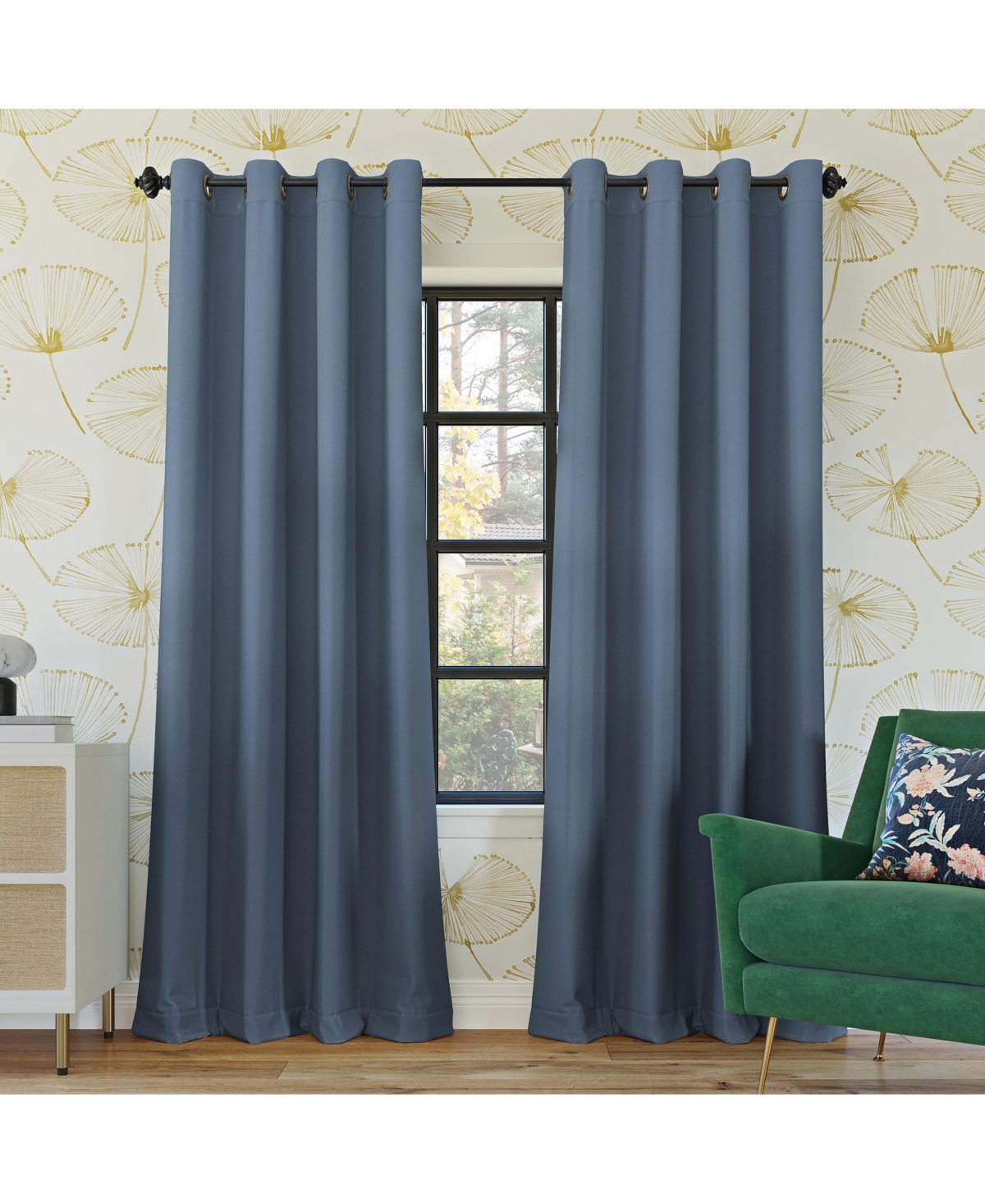 Sun Zero Oslo Theater Grade Extreme 100% Blackout Grommet Curtain Panel
