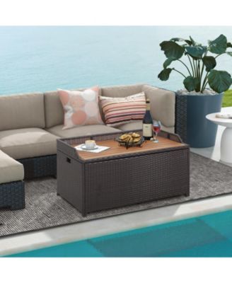 45 Gallon Outdoor Storage Bench with Zippered Liner