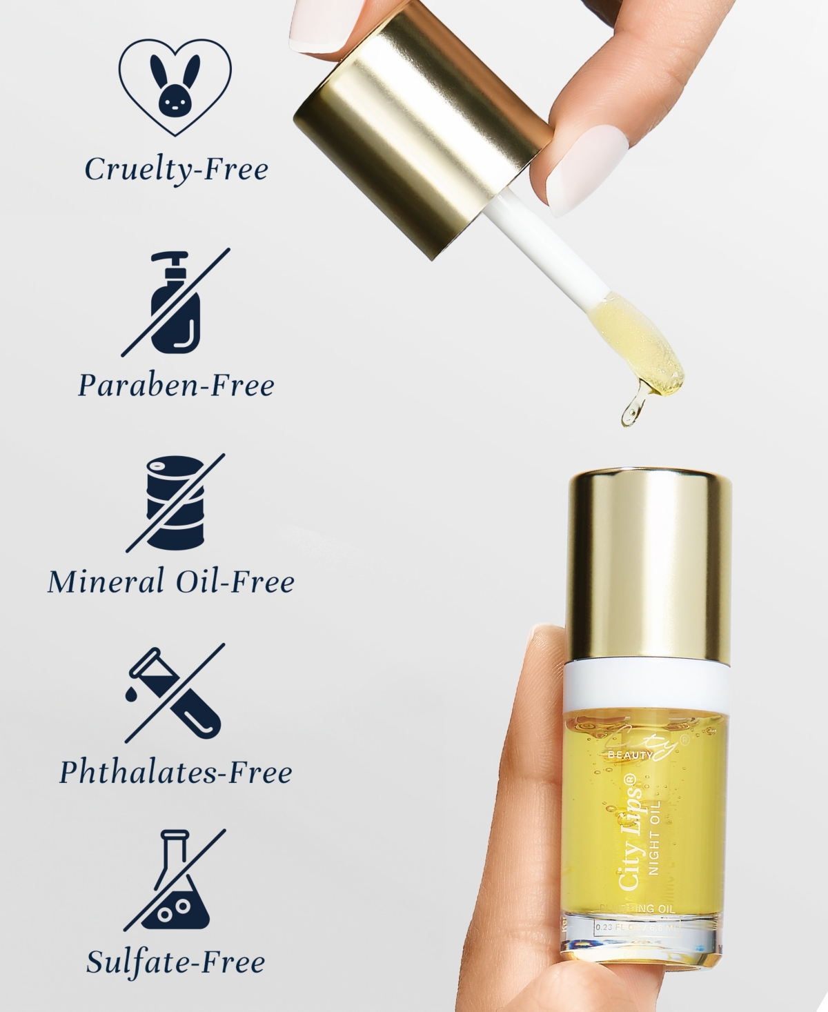 City Beauty Overnight Plumping Oil, 0.23 Fl Oz/6.8 ml In No Color