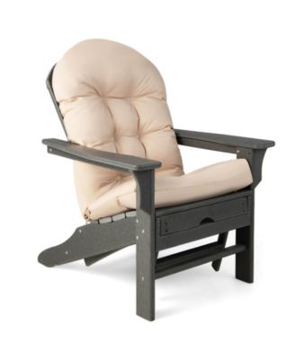 Patio Adirondack Chair Cushion with Fixing Straps and Seat Pad