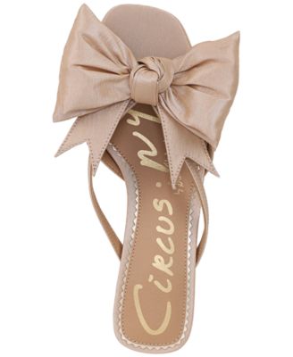  Women's Natalina Bow Kitten-Heel Dress Sandals