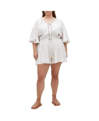 Plus Size Harlow Lace Playsuit
