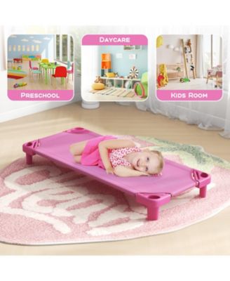 GOUUN Kids Stackable Daycare Cot Pack of 6 with Detachable Oxford Cloth