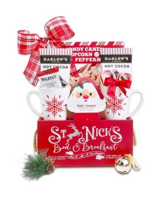 Alder Creek Gift Baskets St. Nicks Red Bed Breakfast Crate, 8 Piece ...