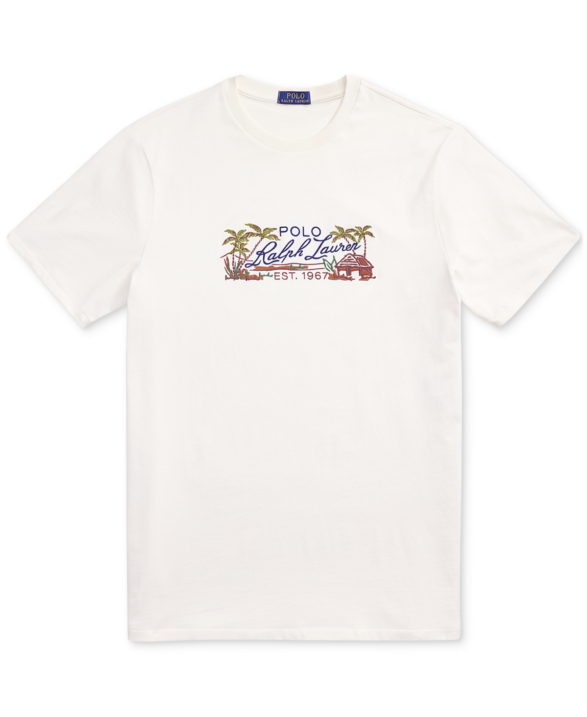 Polo Ralph Lauren Men's Big & Tall Embroidered Jersey T-shirt In White