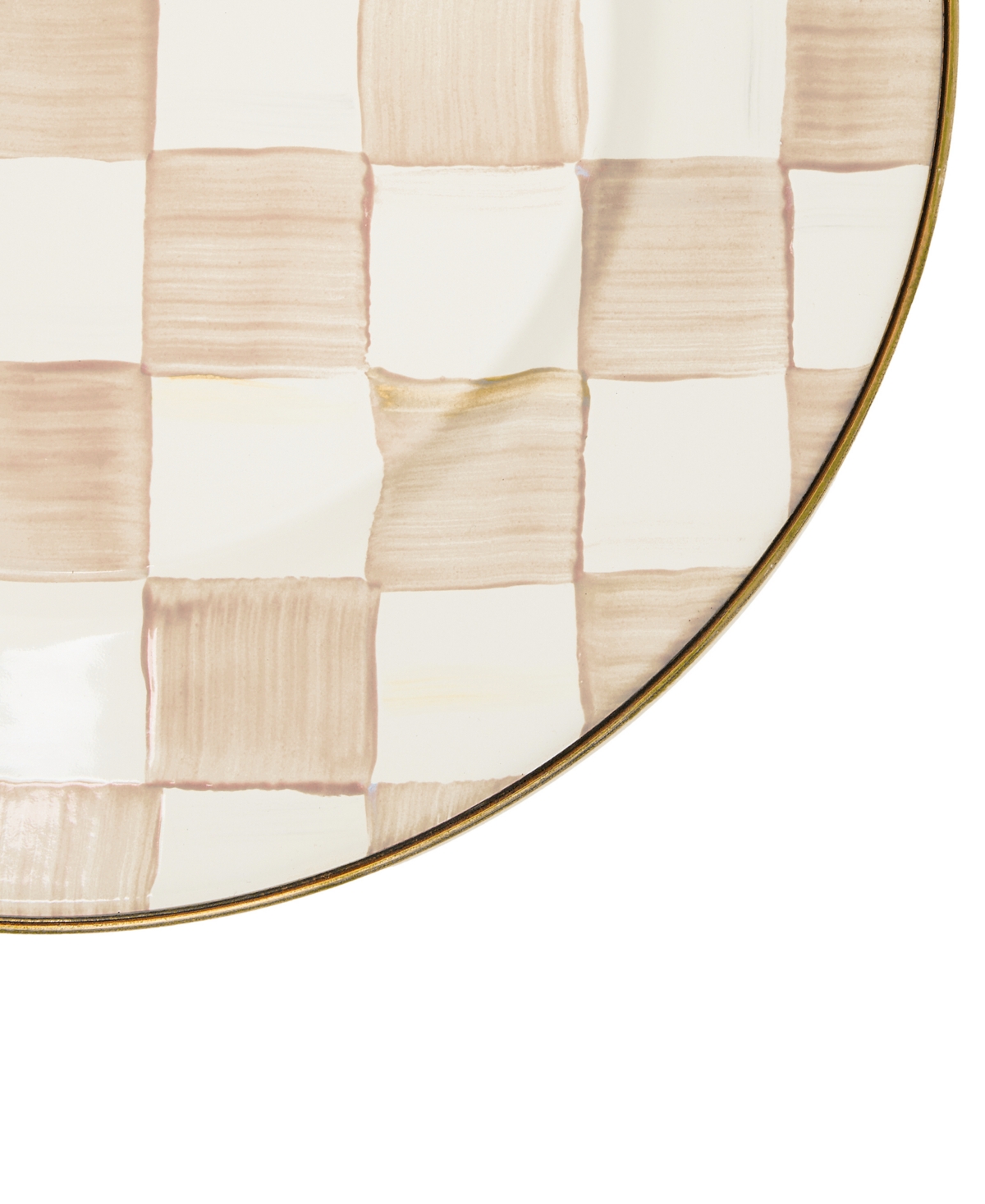 Shop Mackenzie-childs Mocha Check Salad Plate