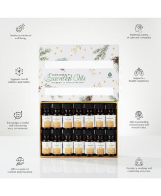 Essential Oils Christmas Gift Set – 14-Piece Aromatherapy Collection