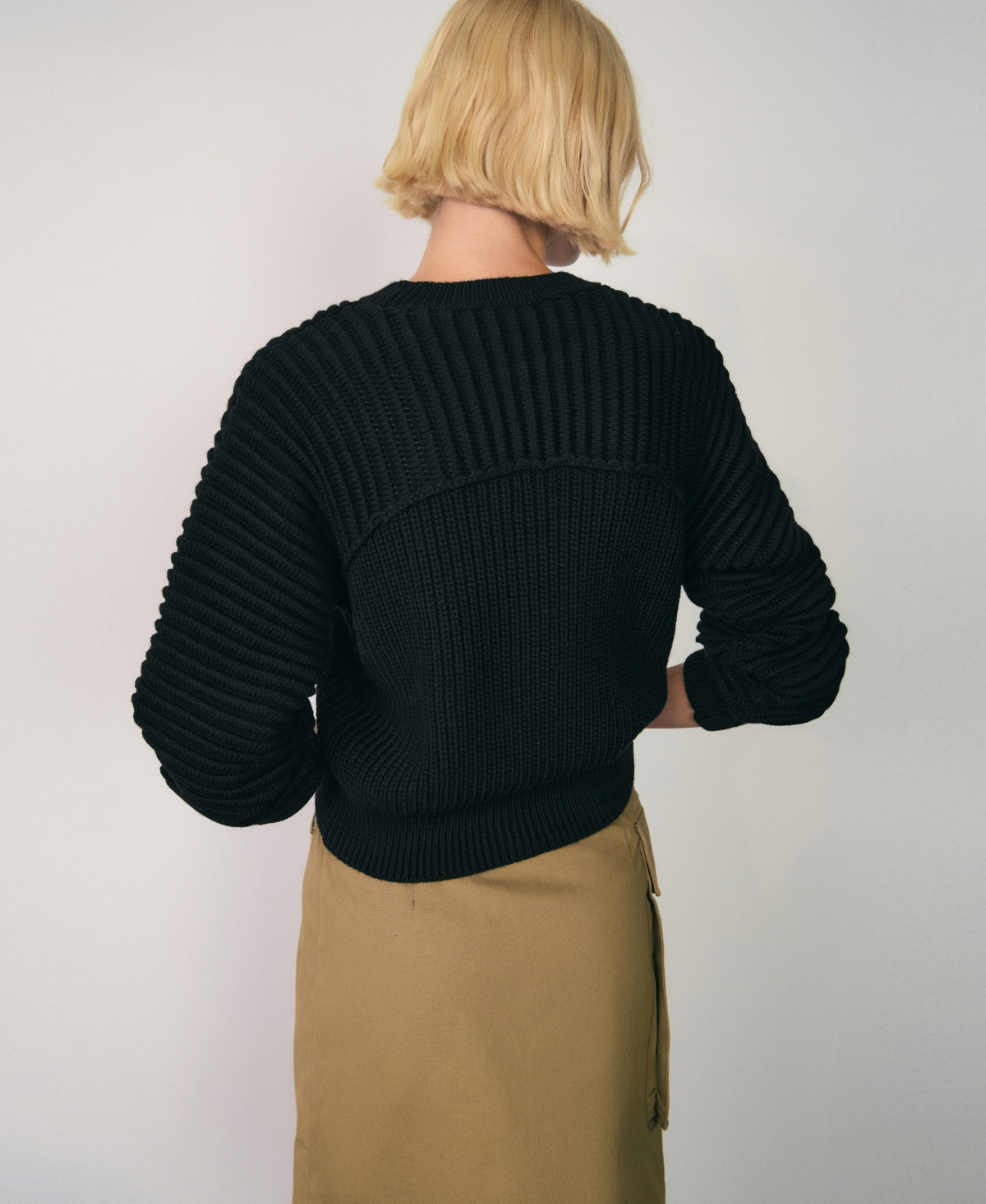 Mango Women's Puff-Sleeve Knitted Sweater